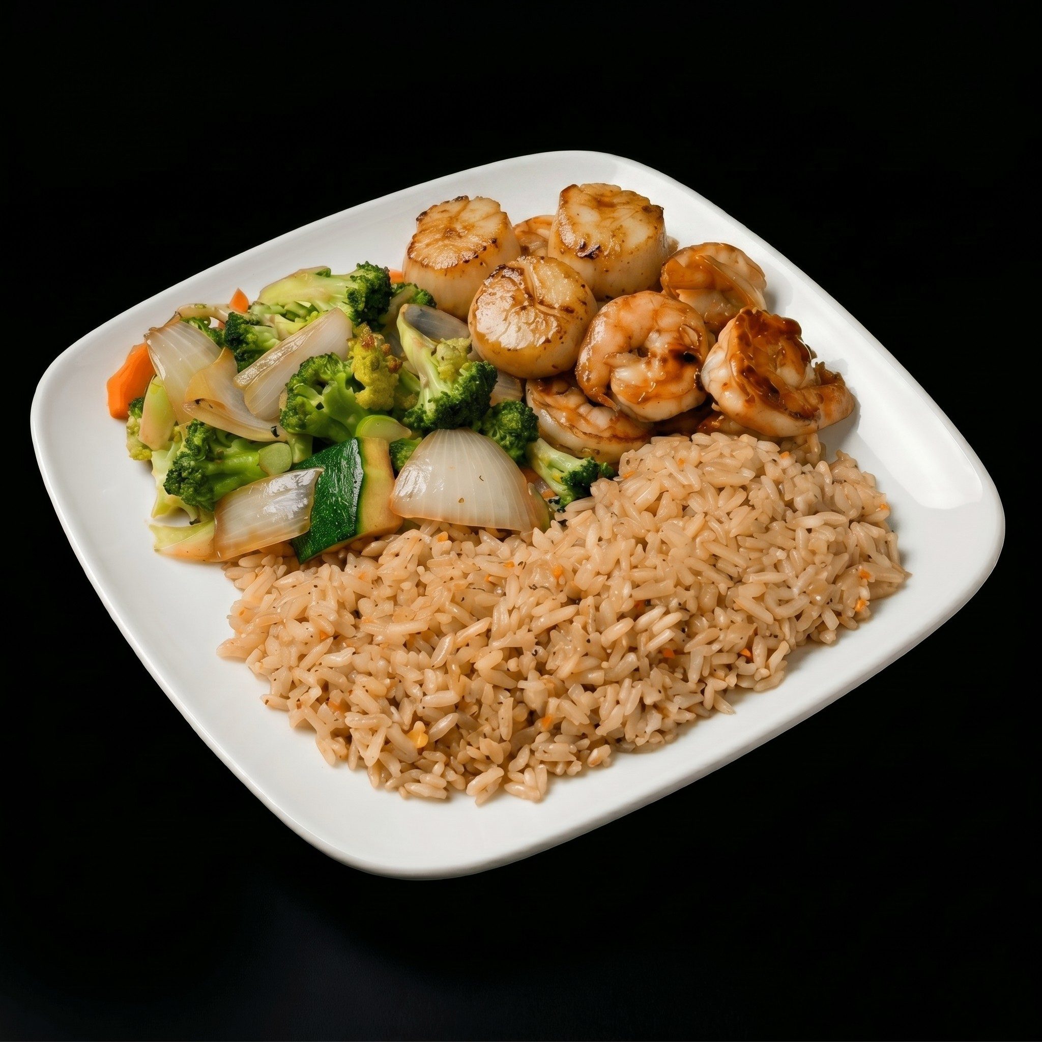 26. Shrimp and Scallop Hibachi Combo.