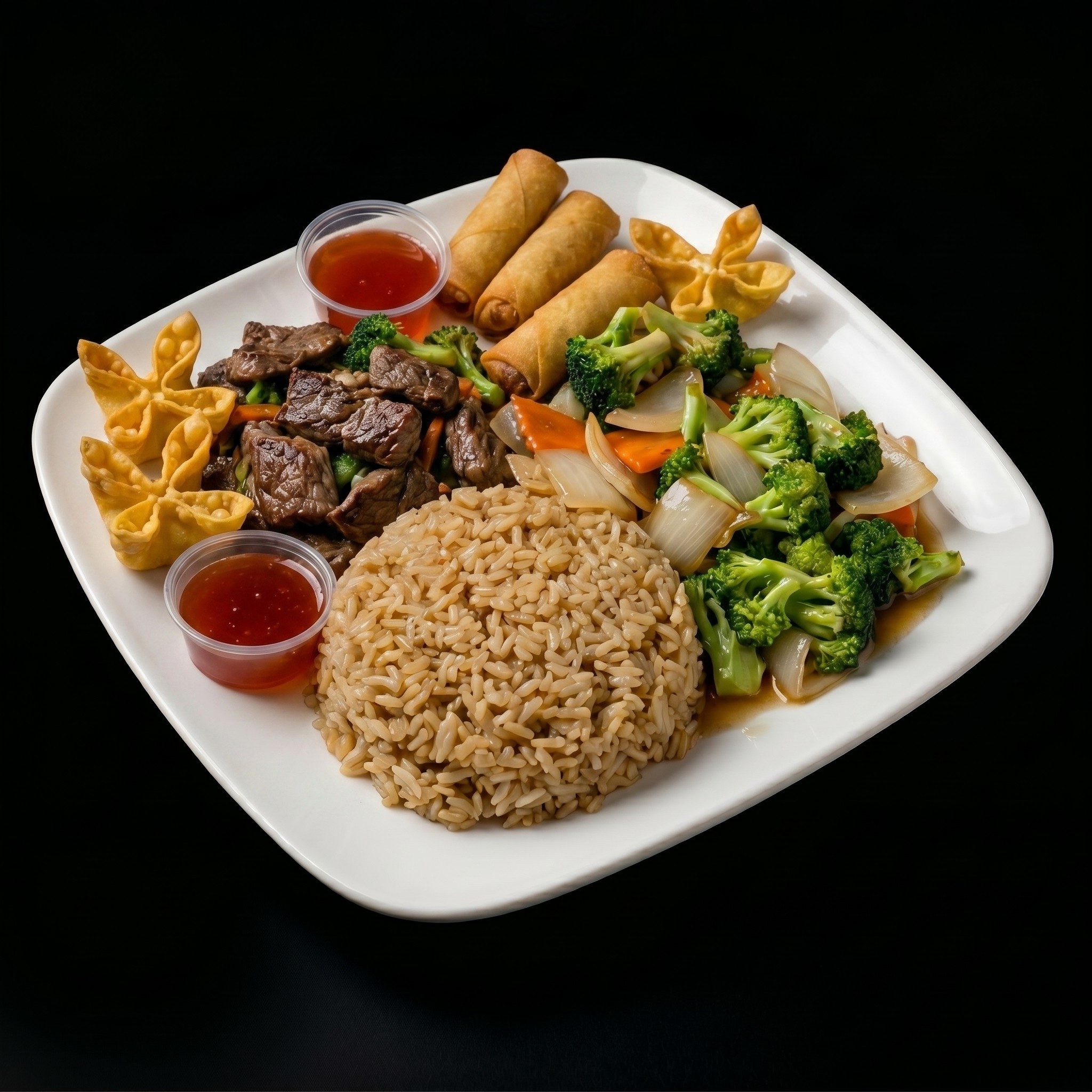 21. Steak and Chicken Hibachi Combo.