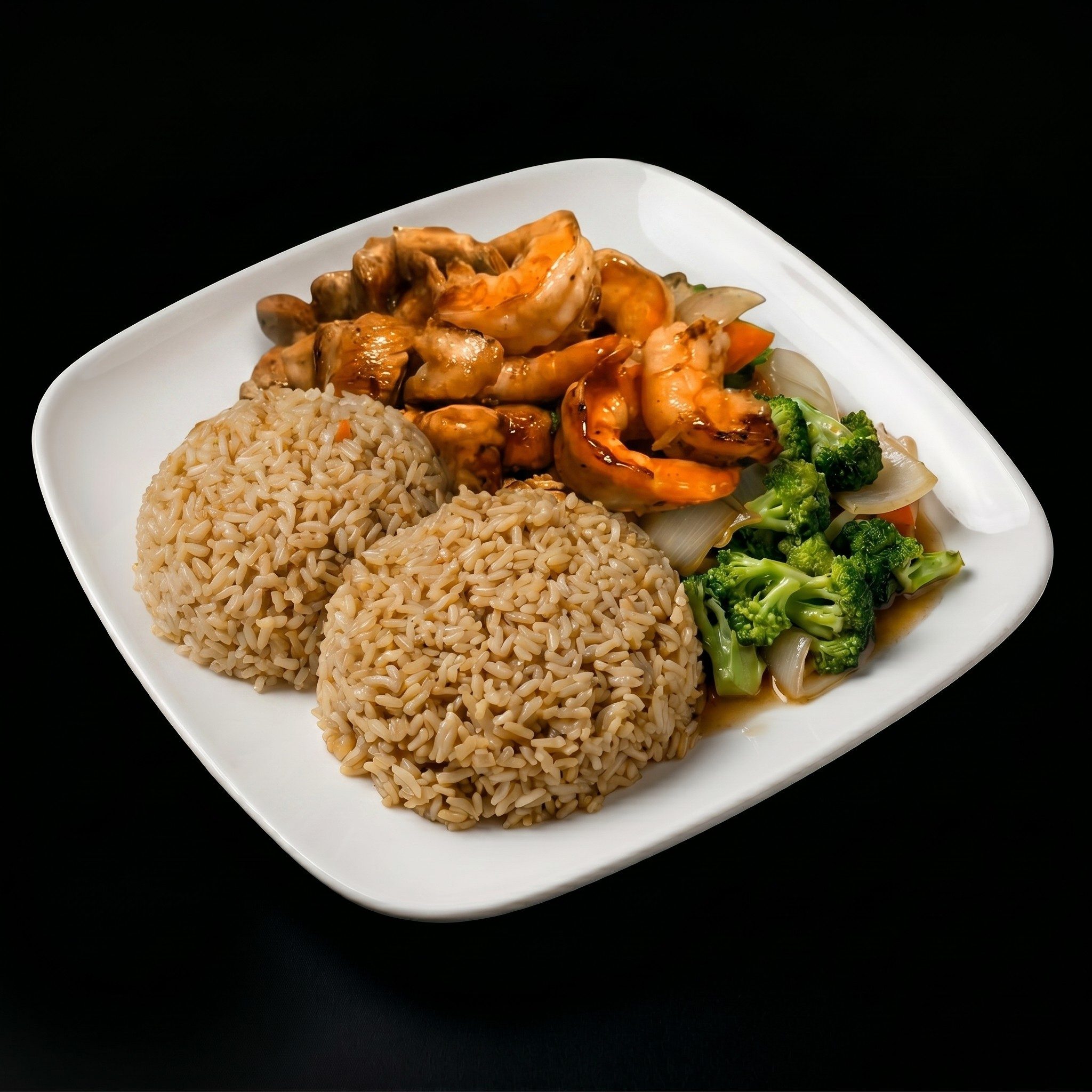 23. Chicken and Shrimp Hibachi Combo.